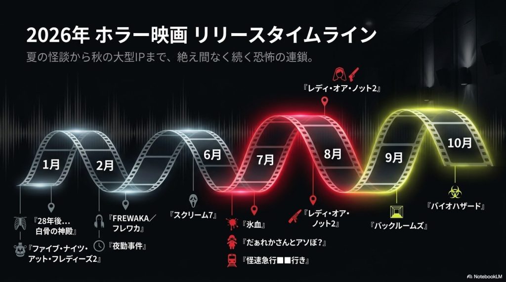 月別のホラー映画一覧