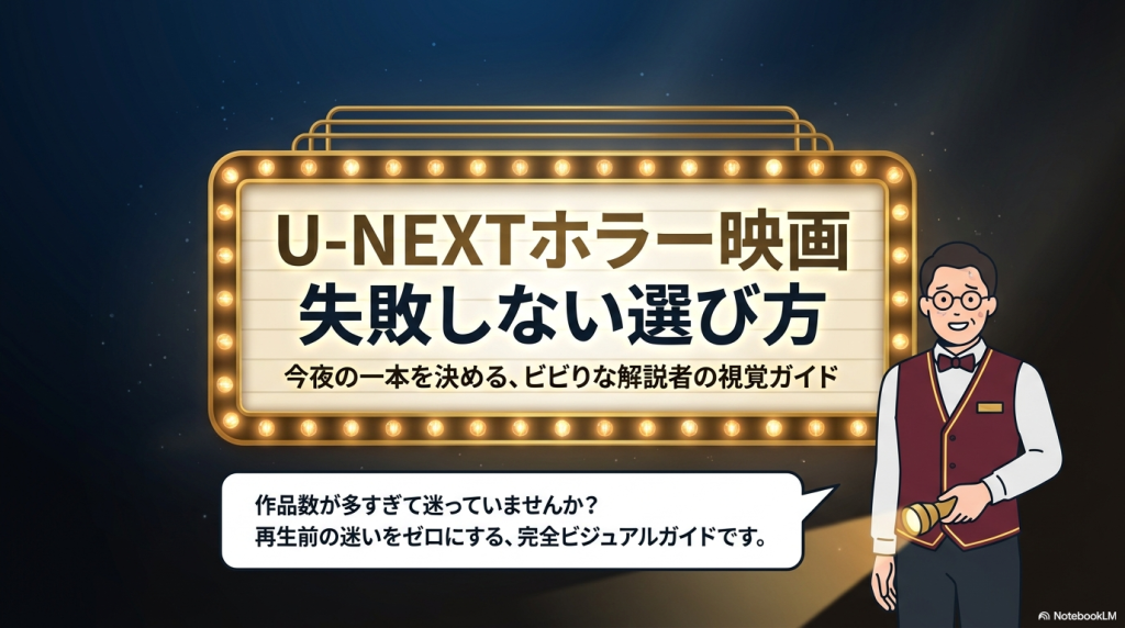 u-nextのホラー映画おすすめ｜怖さ別に名作と話題作を紹介